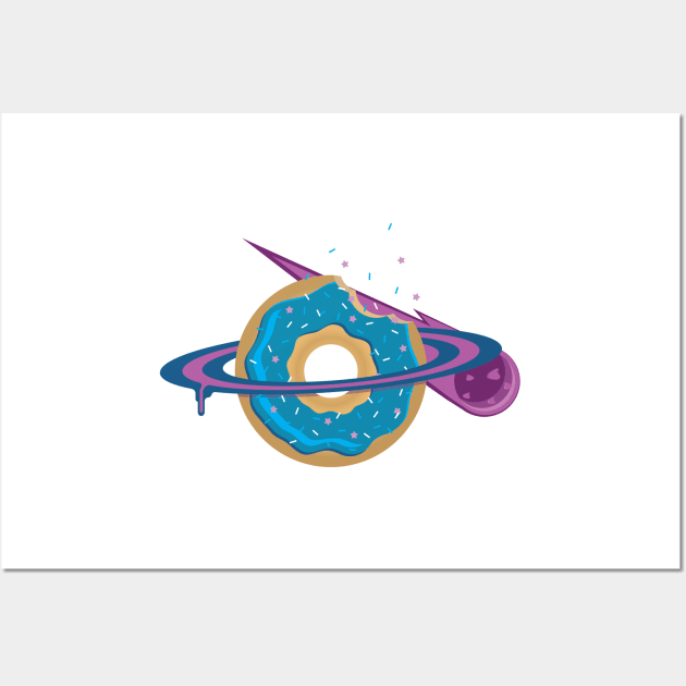 Space is Sweet- Donut Wall Art by CosmoQuestX